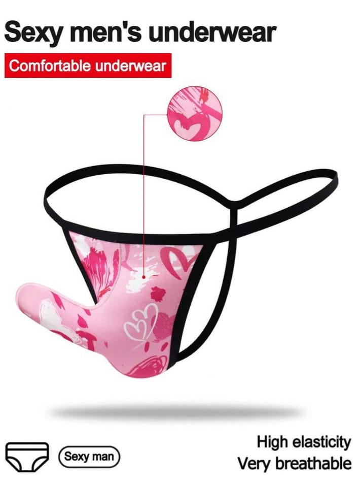 Men's Sexy Comfortable U-Convex Heart Shaped Underwear